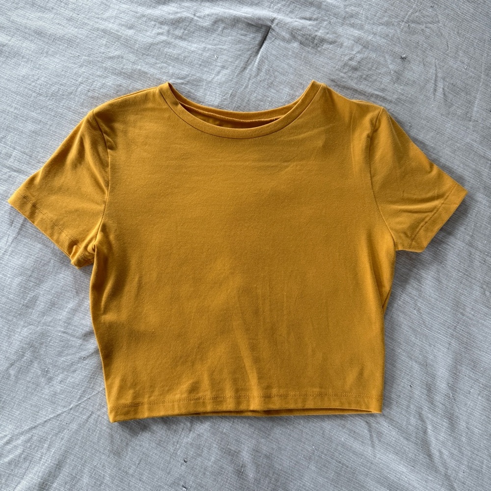 Mustard Yellow Crop Top